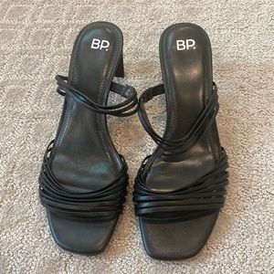 BP Black Heeled Sandals